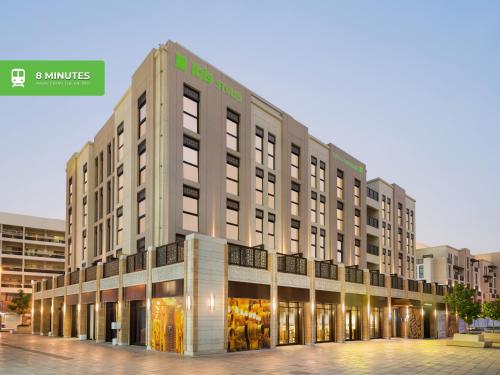 a rendering of the front of the hotel at ibis Styles Dubai Gold District in Dubai