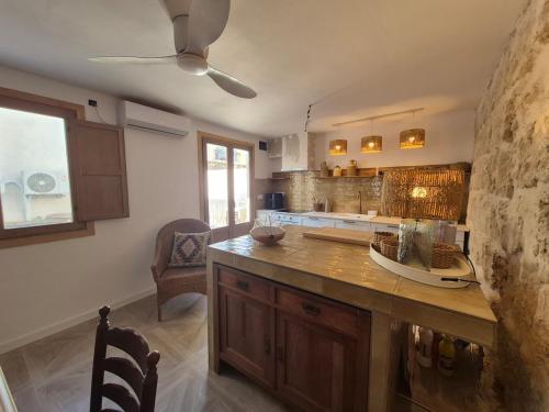 a kitchen with a counter top in a room at Mi Casa 4 in Jávea