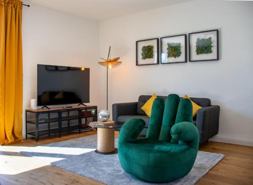 NobleNest Penthouse - Dachterrasse - offenes Bad