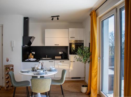 NobleNest Penthouse - Dachterrasse - offenes Bad