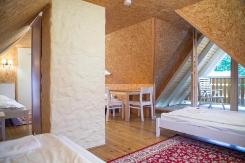 Postel nebo postele na pokoji v ubytování Posti Hostel