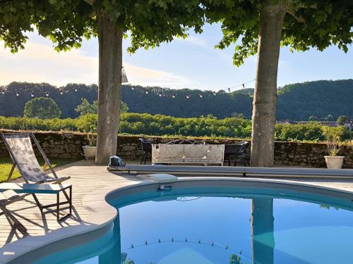 Studio pour deux, tout confort, avec piscine privée