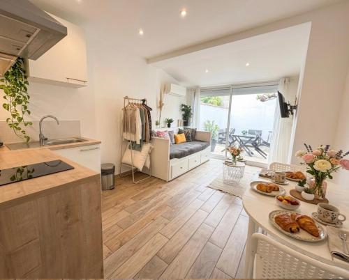 Charmant appart avec jardin privé wifi et clim - proche mer -1
