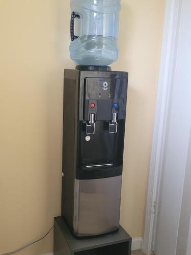 a blender sitting on top of a coffee maker at Twin Pines Studios in Jacksonville