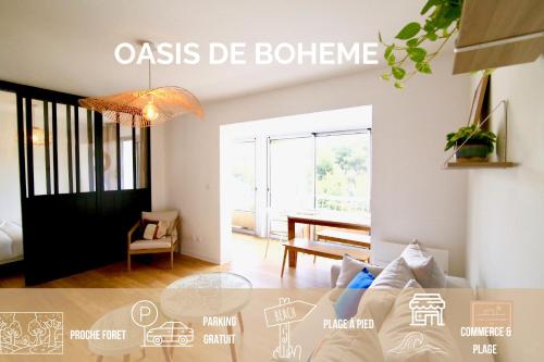 Oasis de bohème, plage à pied