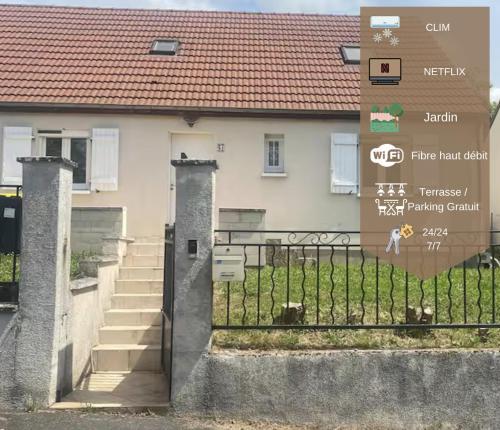 Maison familiale - Jardin - Parking - Wifi