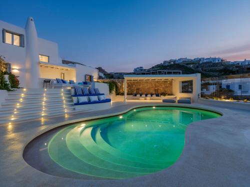 Villa Kiya - Beachfront Villa with Mykonos Town and Sunset Views