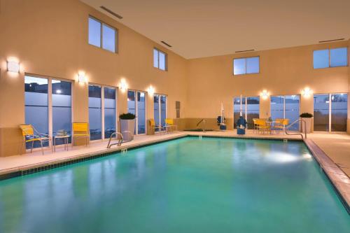 a large swimming pool in a hotel room at Fairfield Inn Salt Lake City Draper in Draper