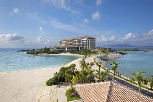 a view of a resort on a beach at Hyatt Regency Seragaki Island Okinawa in Onna