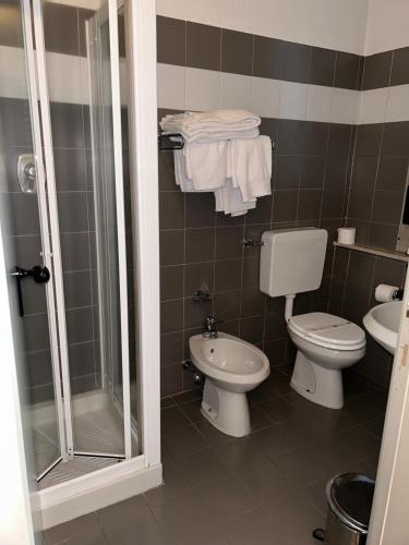 Vonios kambarys apgyvendinimo įstaigoje Hotel Ristorante La Bettola