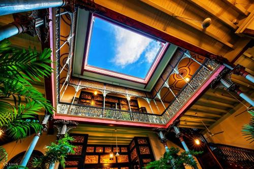 an overhead view of a building with a large window at The Leith in George Town