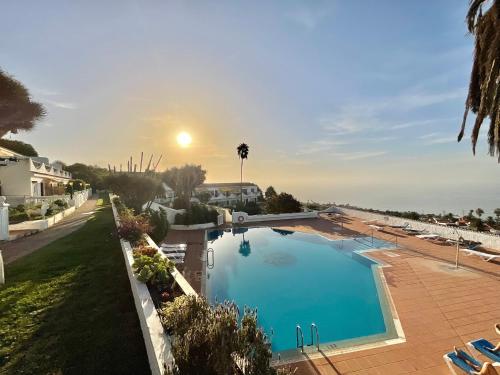 a view of a swimming pool in a resort at Blue Oasis in Tacoronte
