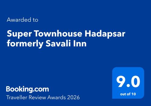 a screenshot of the super tokyo hadapan emergency swap inn at Super Townhouse Hadapsar Formerly Savali Inn in Pune