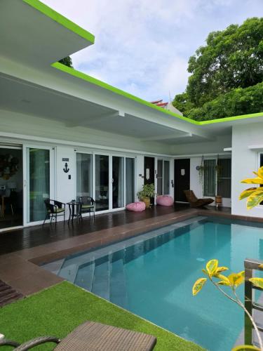 a pool in the backyard of a villa at Amazing Villa Best View in Boracay