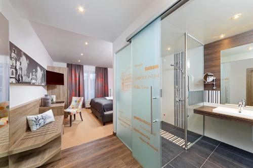 Koupelna v ubytování Allgäu Art Hotel