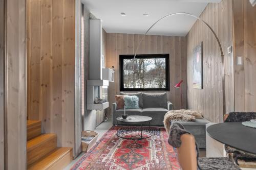 Zona d'estar a Håkøya Lodge