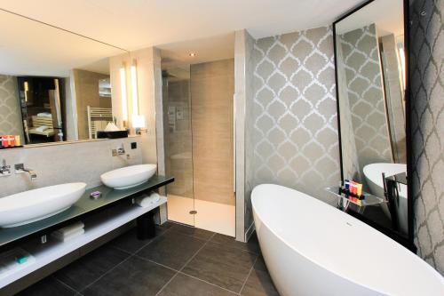 Koupelna v ubytování Hotel Wemperhardt