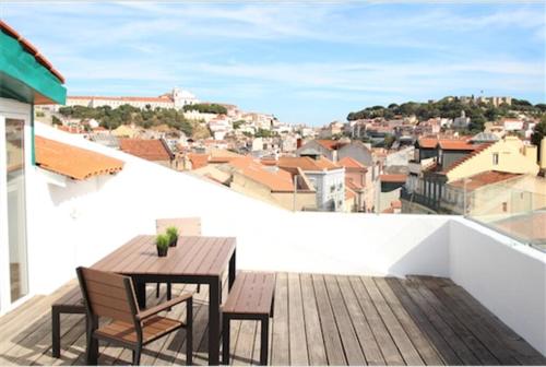 Duplex avec terrasse vue sur castelo sao Jorge
