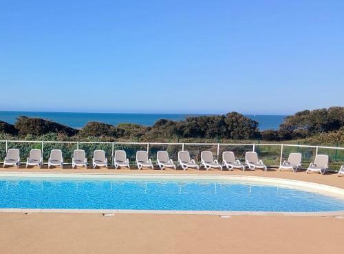 Garden&sea - 2-4pers - Piscine et jardin vue mer