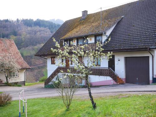 a small tree in front of a house at Bühlbauernhof in Bad Peterstal-Griesbach