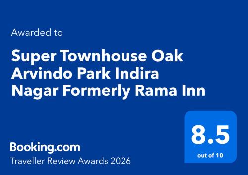 a screenshot of the super township oak annual park india niagara formerly ramana at Super Townhouse Oak Arvindo Park Indira Nagar Formerly Rama Inn in Vibhuti Khand
