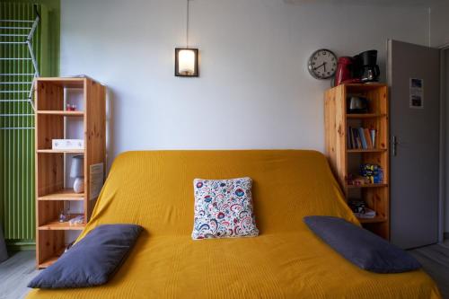 Llit o llits en una habitació de Studio Villard De Lans