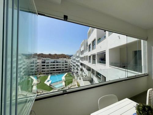Estepona center, pool and beach