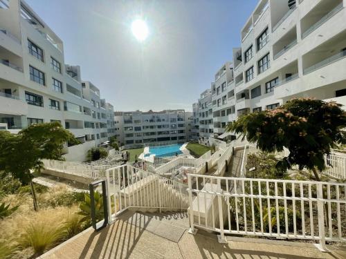 Estepona center, pool and beach
