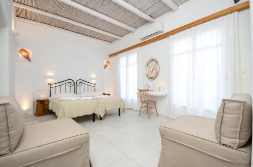 Posteľ alebo postele v izbe v ubytovaní Galini Hotel