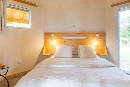 Llit o llits en una habitació de Eco Gîte