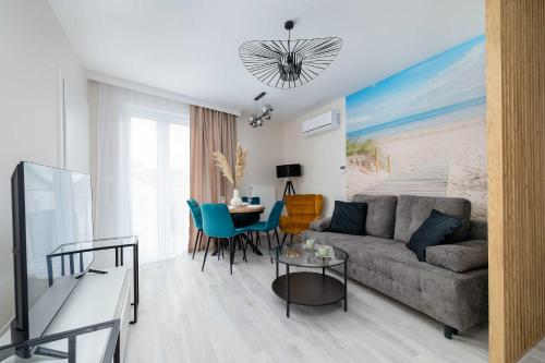 Parkowa Apartament Blisko Plaży z Balkonem i Klimatyzacją