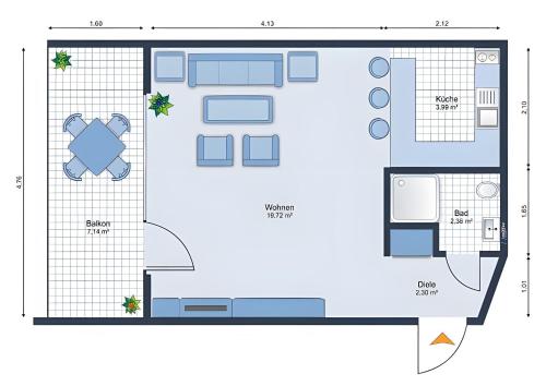 1-raum-ferienwohnung Im 4 Og photo 12