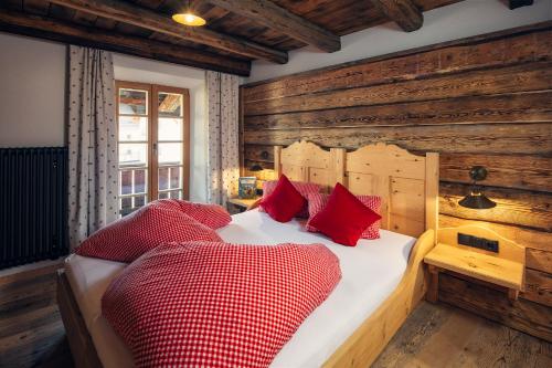 Кровать или кровати в номере Bauernhof Wachter