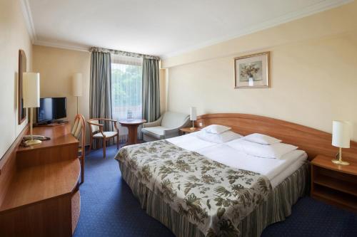Säng eller sängar i ett rum på Hotel Bartan Gdansk Seaside