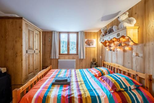 Llit o llits en una habitació de Chalet d'Aillon
