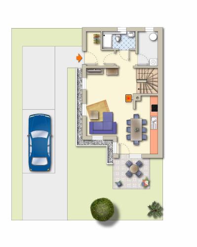 a floor plan of a house at Bresewitz in Bresewitz
