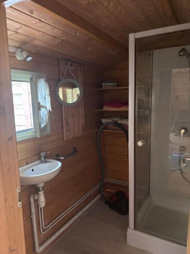 Le chalet tesisinde bir banyo