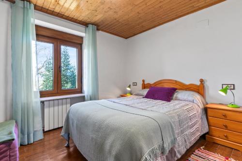 a bedroom with a bed and a window at Casa Nueva in Salas