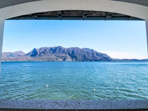 a view of a body of water under a bridge at Apartment Leonard Lake by Interhome in Ghiffa