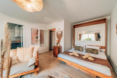 Lova arba lovos apgyvendinimo įstaigoje Studio Riviera