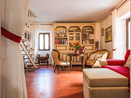a living room with a couch and a table at Apartment Torre by Interhome in Palazzuolo sul Senio
