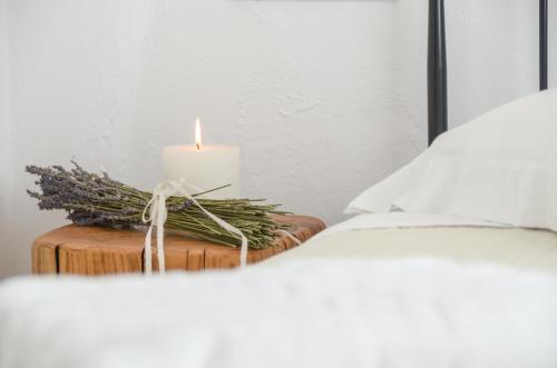 Postel nebo postele na pokoji v ubytování Galini Hotel