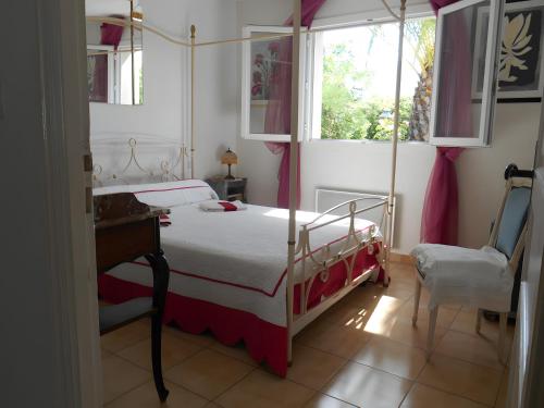 Chambres de la mer et baldaquin