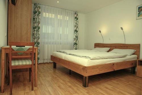 Katil atau katil-katil dalam bilik di Ferienwohnung Gome