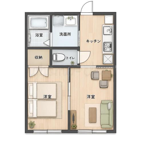 ein Bild eines Grundrisses eines Hauses in der Unterkunft casa de sol in Miyakojima