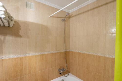 ein Badezimmer mit Dusche und Toilette in der Unterkunft Socastillo B in Bárzana