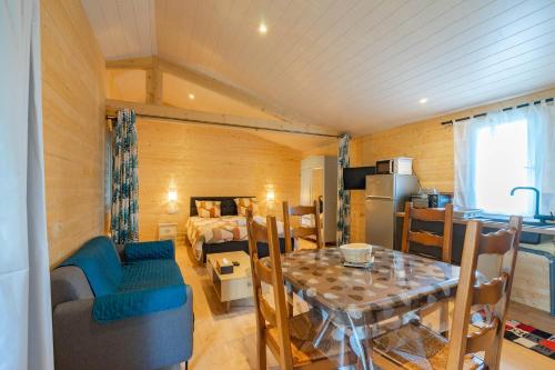 Posezení v ubytování Chalet au calme