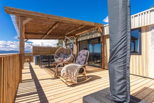 Bungalow avec terrasse vue mer