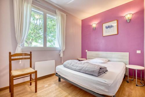 Postel nebo postele na pokoji v ubytování Gite Orchidée