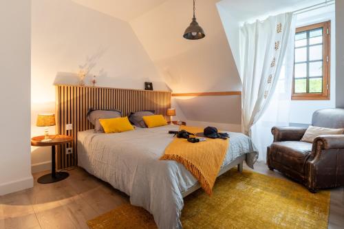 Gulta vai gultas numurā naktsmītnē La villa Léa